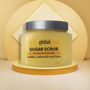 مقشر السكر للوجه والجسم بالعسل والفانيلا من جلوبال ستار - 600 جم