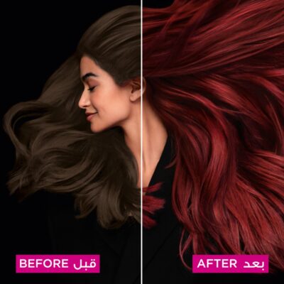 ⁦غارنييه صبغة الشعر اوليا دائمة وخالية من الامونيا - أحمر غامق⁩ - الصورة ⁦4⁩