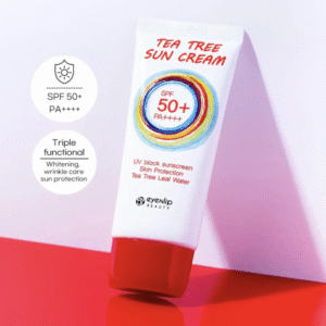 كريم الشمس من شجرة الشاي بعامل حماية من الشمس ++++ SPF50 + PA من آي إن ليب - 50 جرام