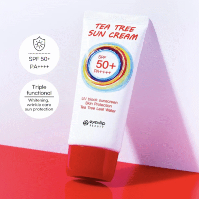 كريم الشمس من شجرة الشاي بعامل حماية من الشمس ++++ SPF50 + PA من آي إن ليب - 50 جرام